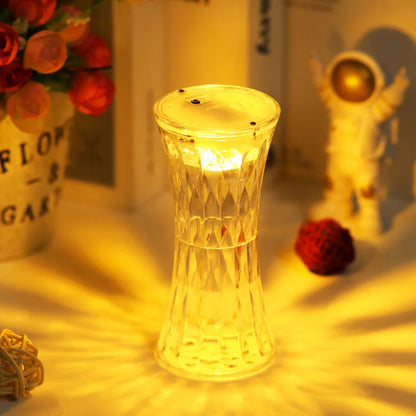 Crystal Lamp Universal Night Light Soft Lighting Eye Protection For Nursery Study Bedroom Transparent Crystal Table Soft Lighting Multipurpose For Hotel For Office For Childrens Room (12Pc Moq)