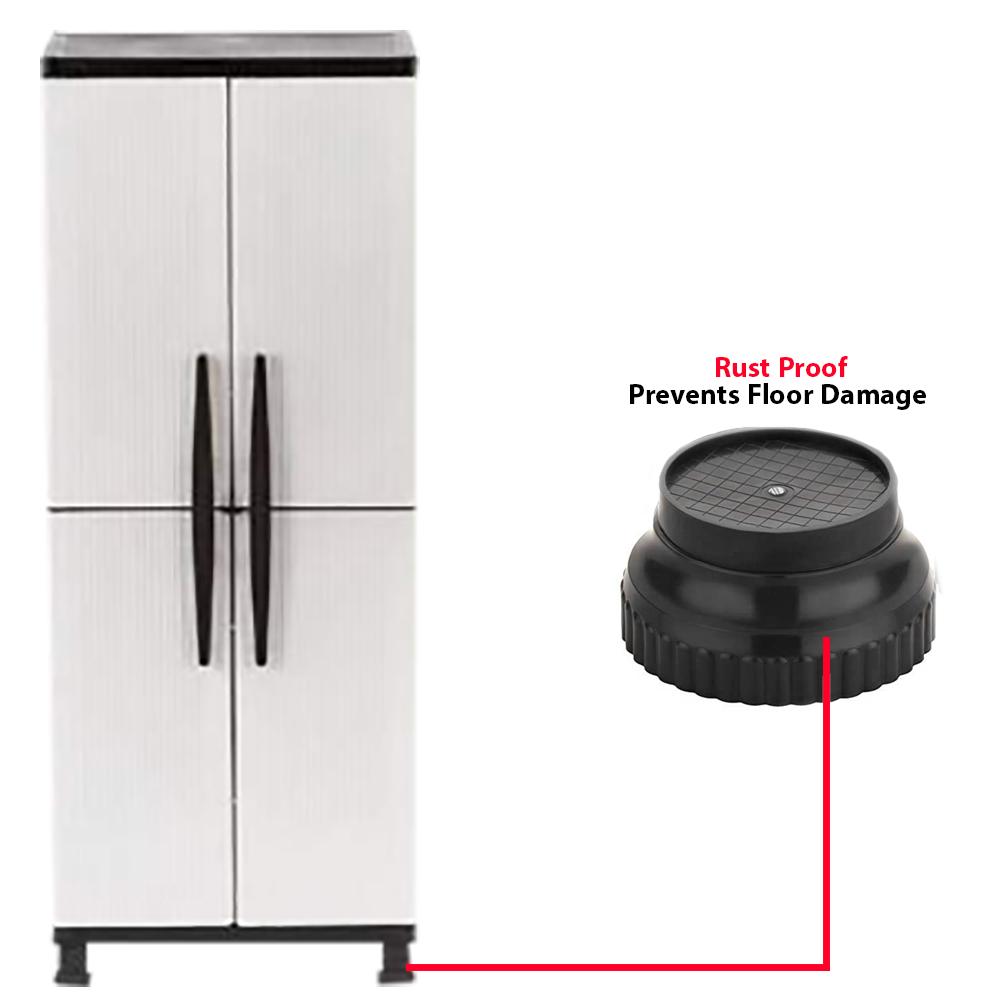 Multi-Purpose 4 Pieces Round Plastic Legs Foot And Stand