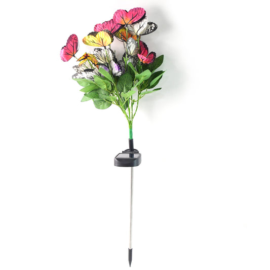Solar-Powered Led Butterfly Garden Flower Light