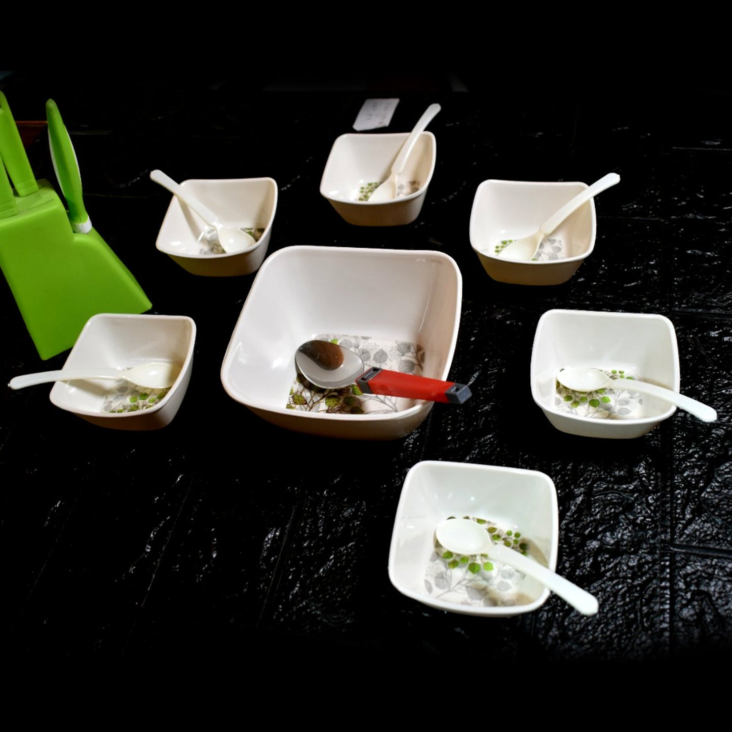 13 Pc Pudding Set Used As A Cutlery Set For Serving Food Purposes And Sweet Dishes And All In All Kinds Of Household And Official Places Etc.