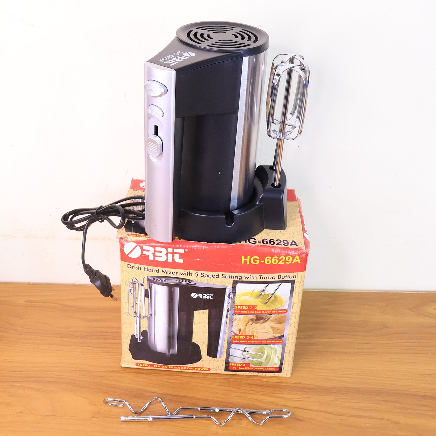 Orbitstainless Steel Electric Hand Mixer - 450W