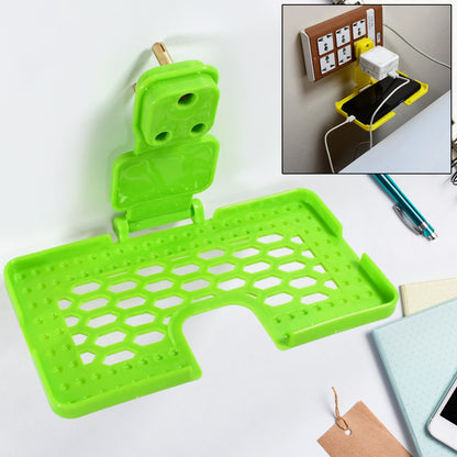 Multi-Purpose Wall Holder Stand For Charging Mobile Just Fit In Socket And Hang (Mix Color  1 Pc)