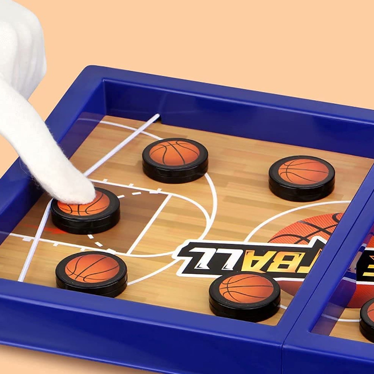 Fast Sling Basketball Puck Game Paced Table Desktop Battle Ice Hockey Game For Adults And Kids Parent-Child Winner Board Games Interactive Toy Desktop Table Game17632_Desktop_Basketball_Puck_Game