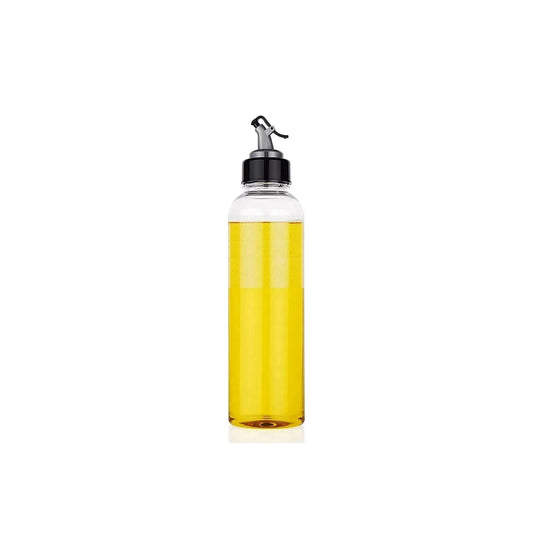1Ltr Oil Dispenserwith Lid - Clear Drip Free Spout Controlled Use