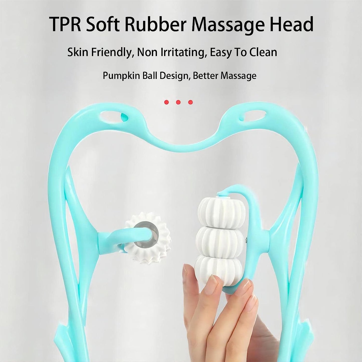 Neck Shoulder Massager 13.5X7.08In Portable Relieving The Back For Men Relieving The Waist Women