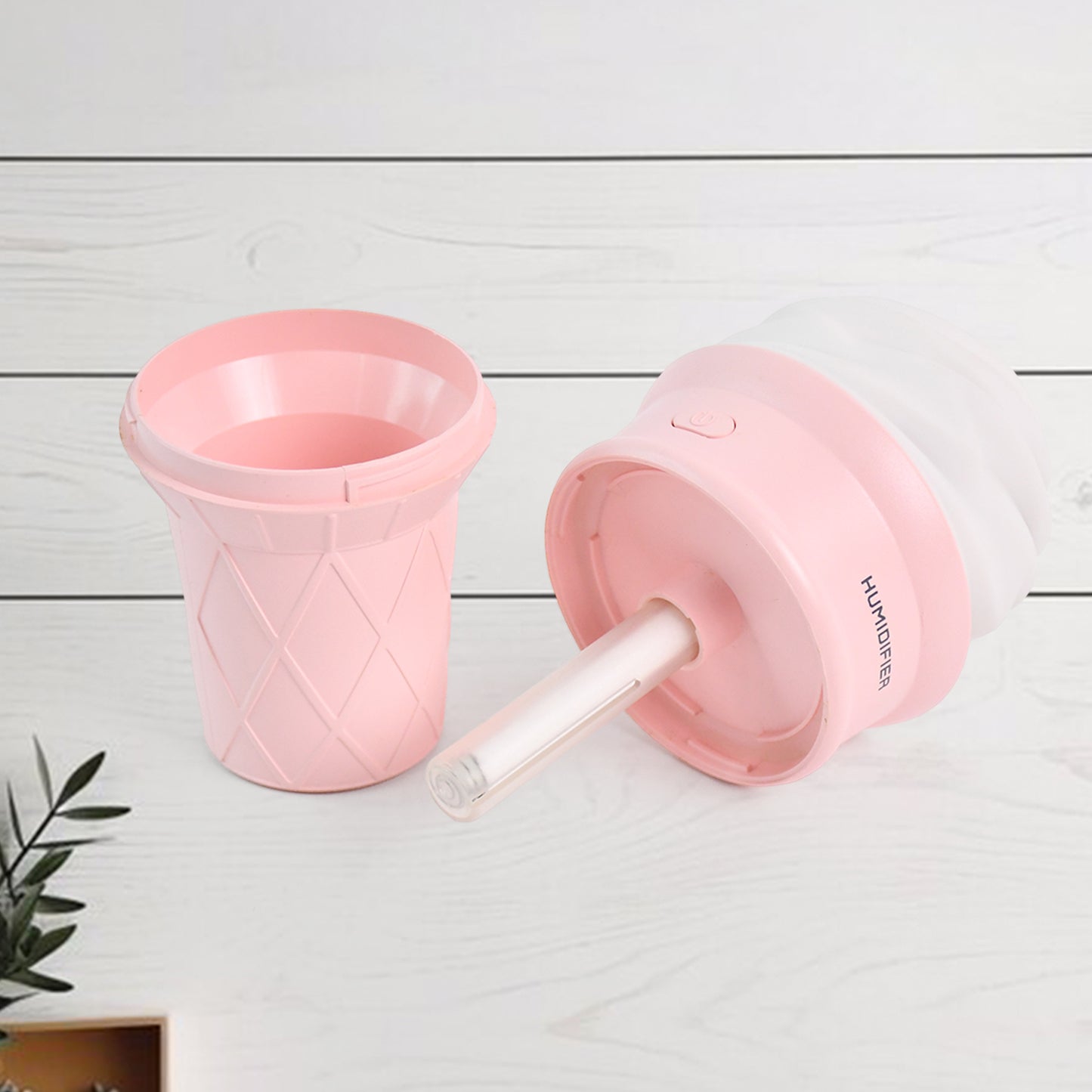 Ice Cream Cone Shape Air Freshener Humidifier (1Pc  Pink)