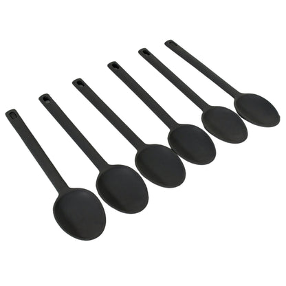 Multipurpose Silicone Spoon Silicone Basting Spoon Non-Stick Kitchen Utensils Household Gadgets Heat-Resistant Non Stick Spoons Kitchen Cookware Items For Cooking And Baking (6 Pcs Set)