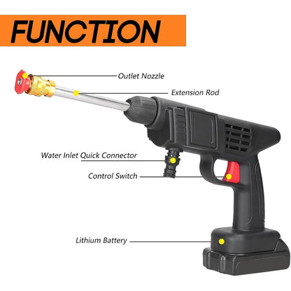Double Battery 48V Rechargeable Electric Car Washer Gun (1 Set)