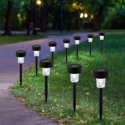 Solarpowered Garden Pathway Lights (10 Pc  Set)