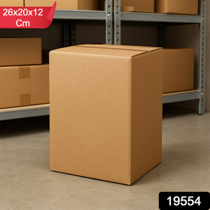 Heavy-Duty Brown Box For Product Packing (26X20X12 Cm  1 Pc)