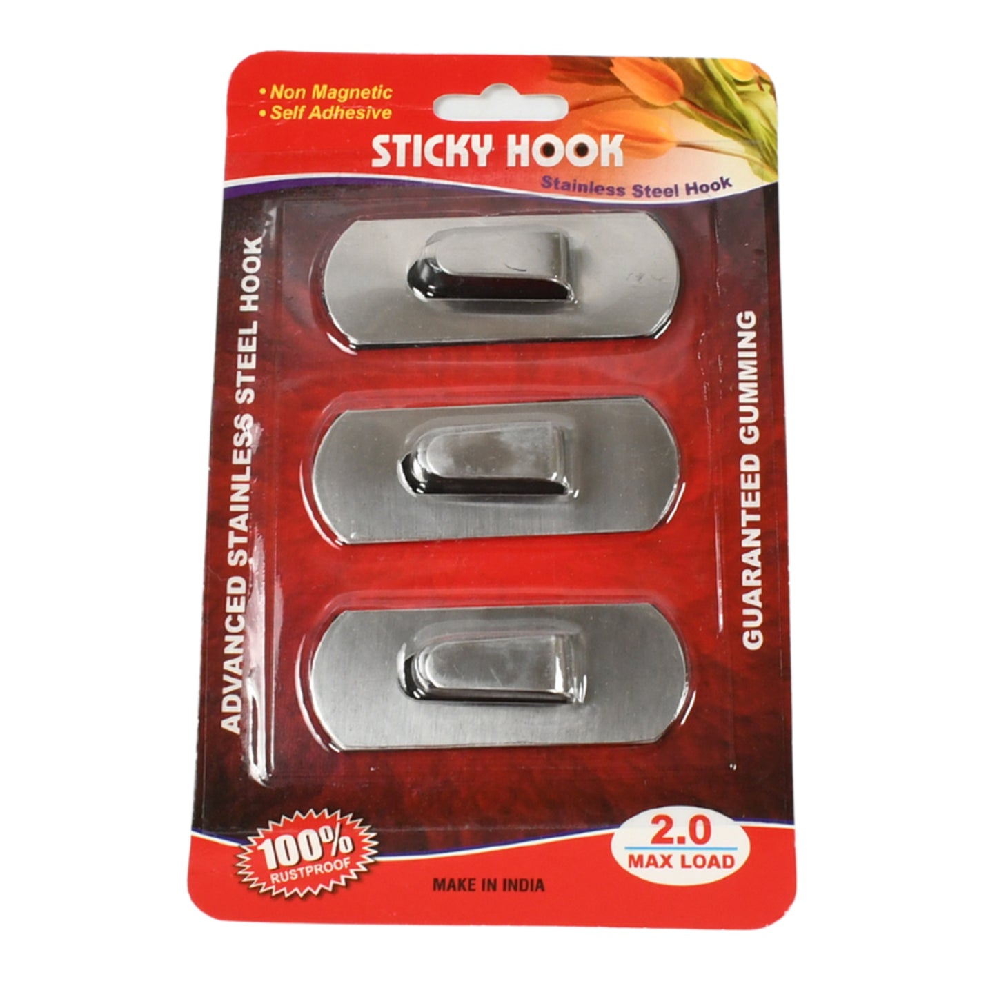 Self-Adhesive Hooks Heavy Duty Wall Hooks Hangers Stainless Steel Waterproof Sticky Hooks For Hanging Robe Coat Towel Kitchen Bathroom And.