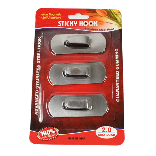Self-Adhesive Hooks Heavy Duty Wall Hooks Hangers Stainless Steel Waterproof Sticky Hooks For Hanging Robe Coat Towel Kitchen Bathroom And.