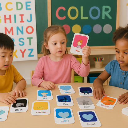 Kidkraft Early Learner 32-Piece Color Amp Shape Flashcard Set