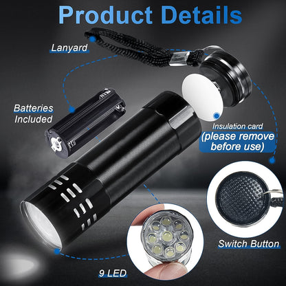 Portable Mini Torch Super-Bright Mini 3Aaa Battery Operated (Battery Included 1 Pc