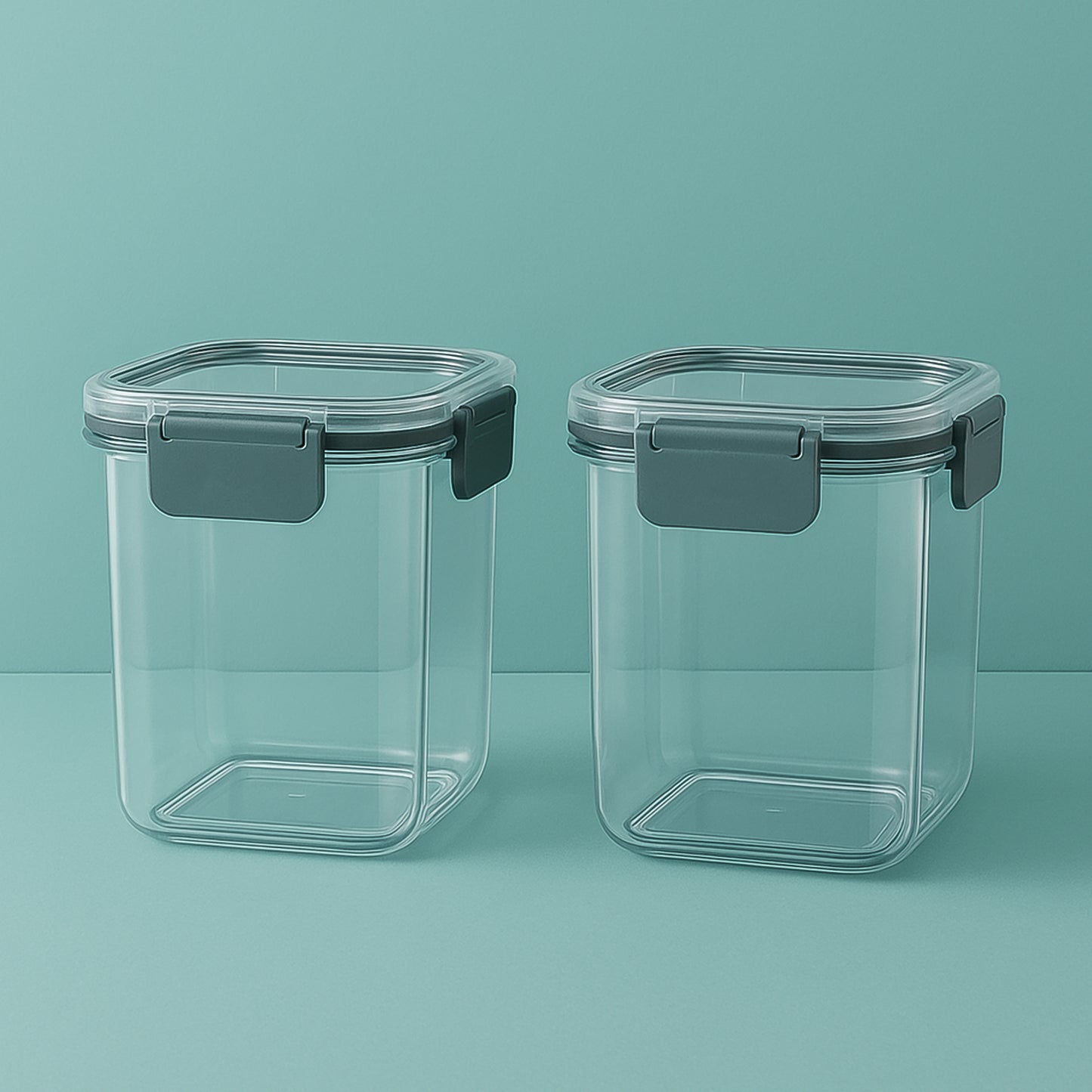 Apexpress N Lock Airtight Food Storage Container Set (2Pc900Ml) Approx