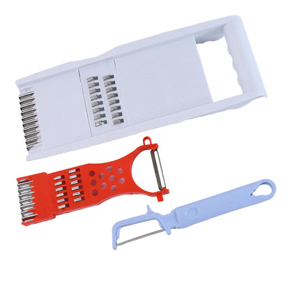 3 In1 Kitchen Set Grater Base Slicing Attachment And Peeler (3 Pcs Set)