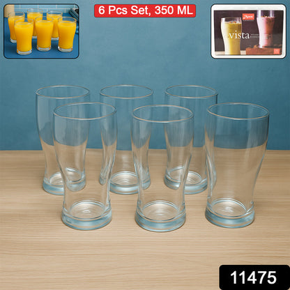 Apexvista Unbreakable Pitcher Glass Set  350 Ml (Approx)  6-Piece