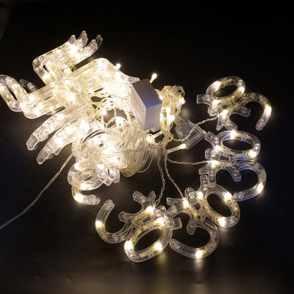 Swastik Om Curtain Decorative Lights String Lights With 12 Hanging Props138 Led Diwali Decoration Items For Home Decor Night Light Room Lights For Bedroom Balcony Decor.