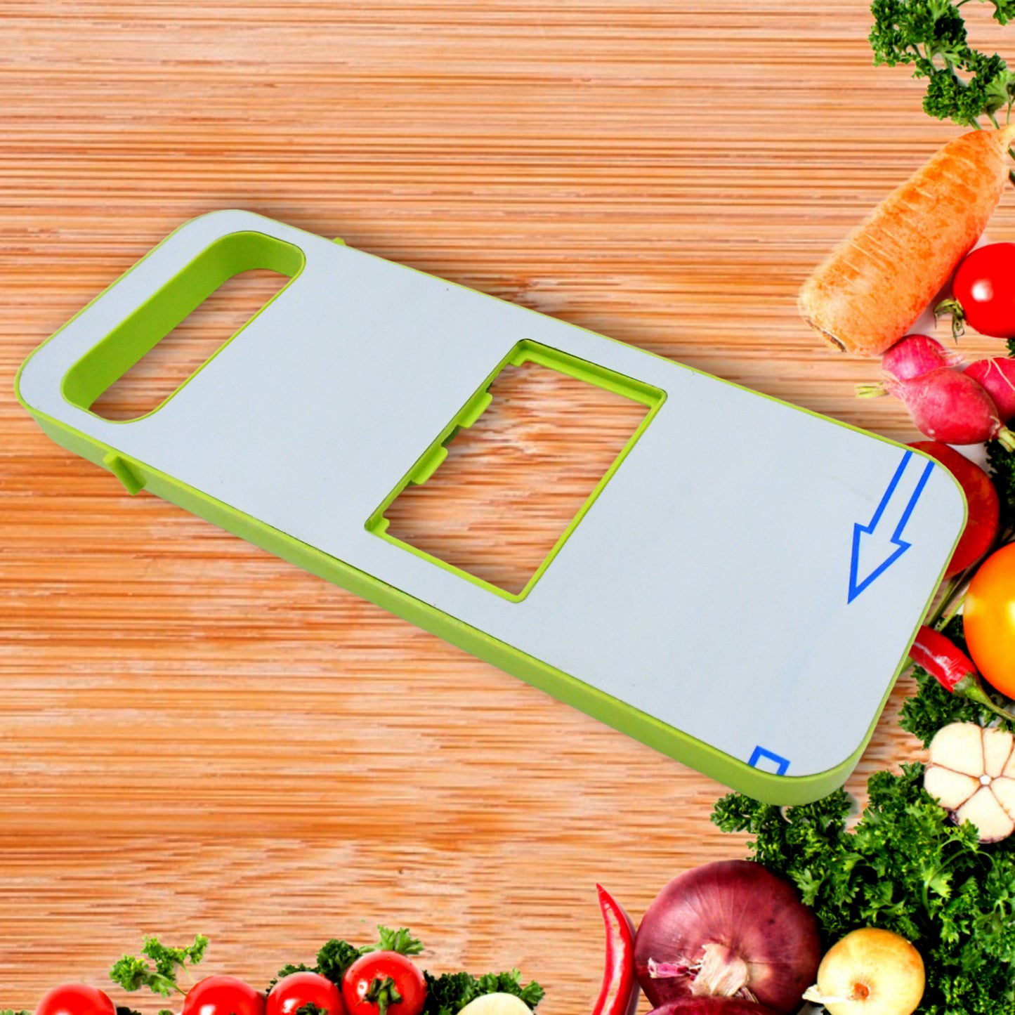 Slicer For Kitchen 5 In 1 Foldable Vegetable Slicer Blade Potato Cutter Veggie Slicer Onion Slicer Julienne Grater With Protective Guards Stainless Steel Blade