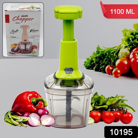 2In1 Press Vegetable Choppers For Kitchen (1100 Ml)