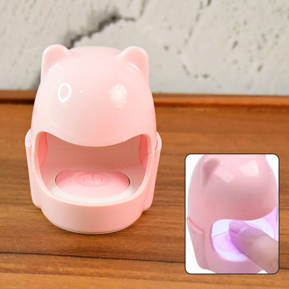 Miniled Nail Dryer  Usb Rechargeable Nail Polish Curing Lamp (1 Pc)