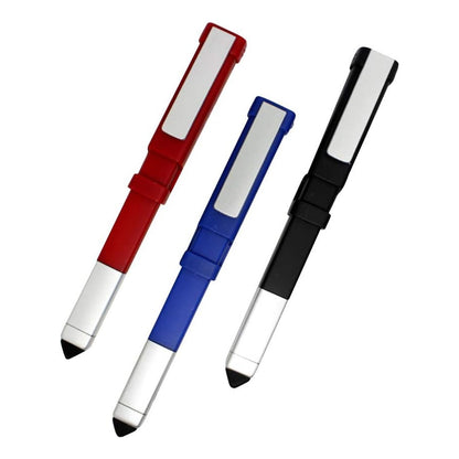 Pen-Shaped Phone Holder With Screwdriver Sets Multi-Function Pen 4 In 1 Tech Tool Pen Portable Phone Tools With Capacitive Stylus Ball Point Pen Mobile
