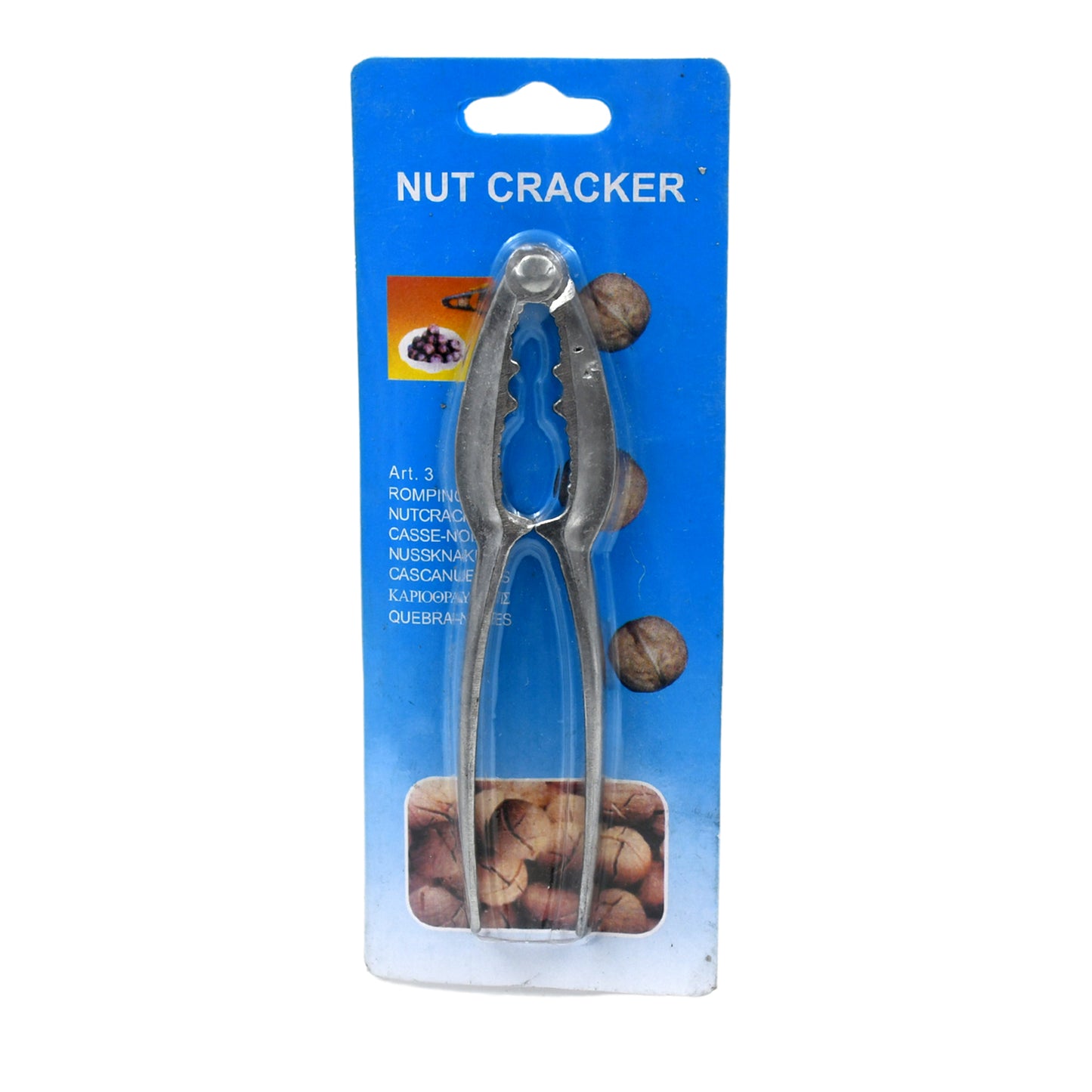 Small Walnut Cracker Luxury Die Cast Stainless Alloy Nut Cutter Walnut Clamp Plier Portable Smart Walnut Akhrot Household Open Core Pliers For All Nuts