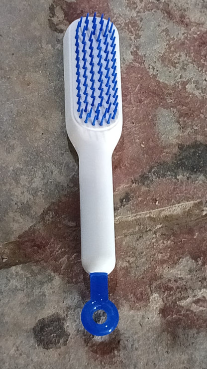 Self-Cleaning Hairbrush Self-Cleaning Anti-Static Detangling Massage Comb One-Pull Clean Scalable Rotate Lifting Self Cleaning Hairbrush Hair Styling Tools