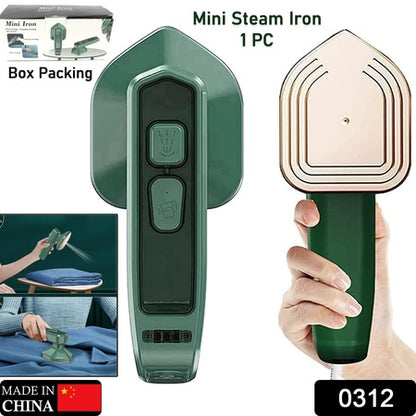 Mini Steam Iron Handheld Garment Steamer For Clothes - Portable Travel Household Ironing Machine Fast Heat Up Powerful Steam Compact Design For Travel And Home Quilting Sewing Iron Useful Gifts For Family Members Friends Birthday (1 Pc)