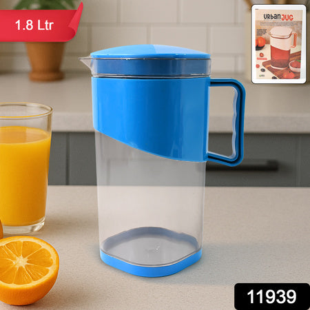Urbanjug 1.8 Litre  Bpa-Free Plastic Water  Juice Jug With Lid And Handle
