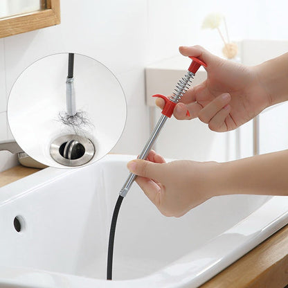 Multifunctional Cleaning Claw Pilpe Cleaner Drainage Block Remover Drain Spring Pipe Dredging Tool Drain Cleaning Tool For Hair Drain Drain Cleaner Sticks Drain Pipe Clearer (290 Cm)