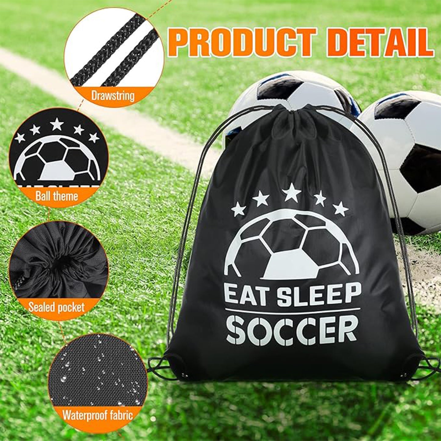 Sport Bag Drawstring Backpack Sports Water Resistant String Bag Sport Gym Sack Pack For Women Men Large