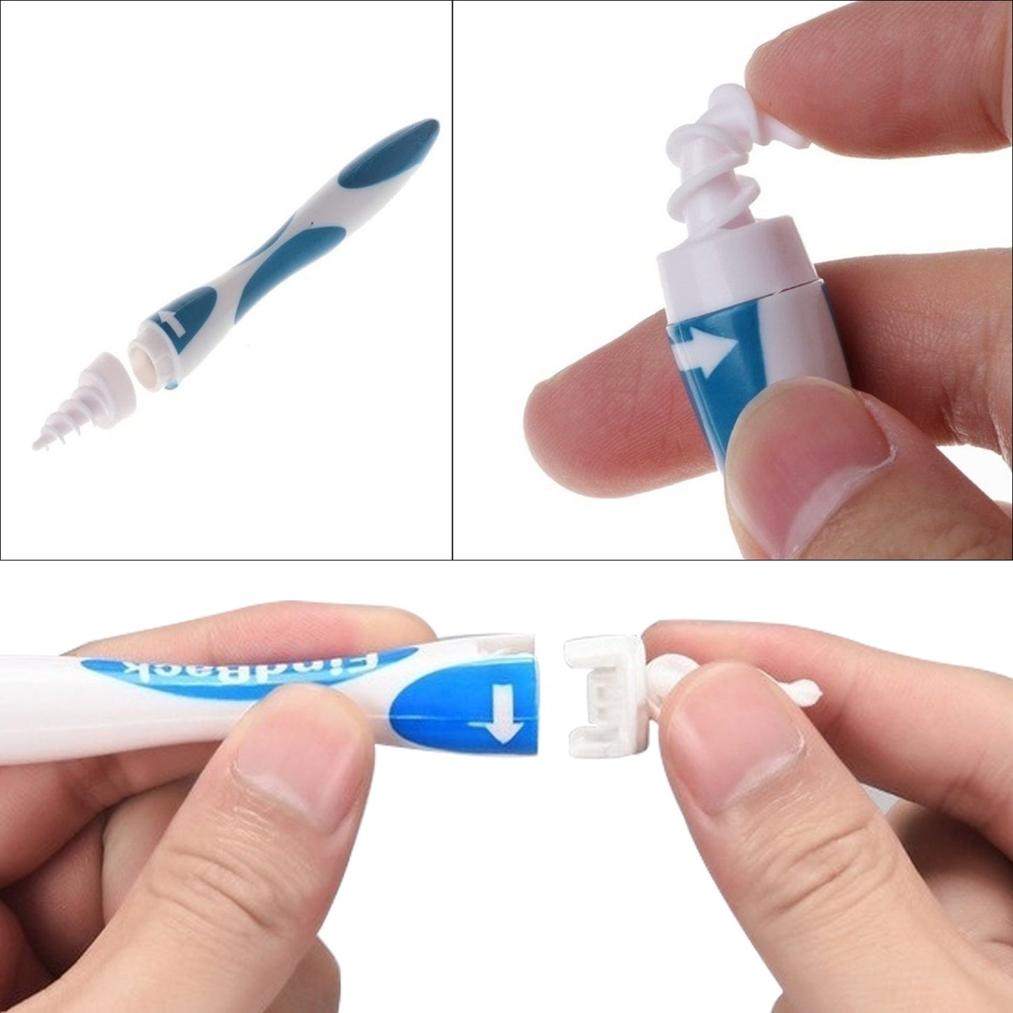 Smart Swab Silicone Easy Earwax Removal With 16 Replacement Disposable Soft Tipsear Wax