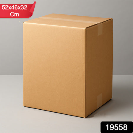 Heavy-Duty Brown Box For Product Packing ( 52X46X32 Cm  1 Pc)