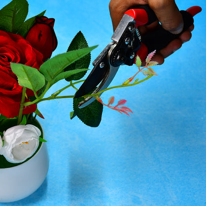 21Cm Red Garden Shears Sharp Cutter Pruners Scissor Pruner.