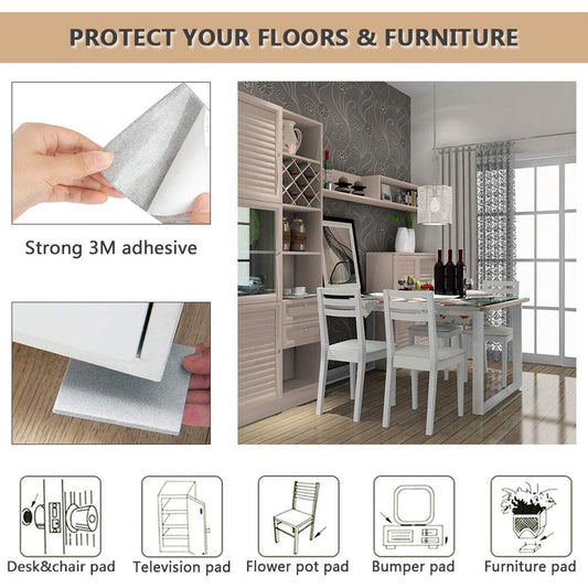 Furniture Pad Square Felt Pads Floor Protector Pad For Home  All Furniture Use (Pack Of 4 Pc)