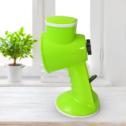 6 In 1 Multi Functional Vegetable Cutter  Slicer Hand Machine Cutting Slice Cut Thick Cut Silk All In One Vegetable Chopper Cutter  Slicing Cutter Barrel - Vegetable Grater With 6 Removable Blades