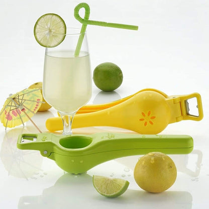 Kitchen 2 In 1 Unbreakable Lemon Squeezer And Bottle Opener (1 Pc)