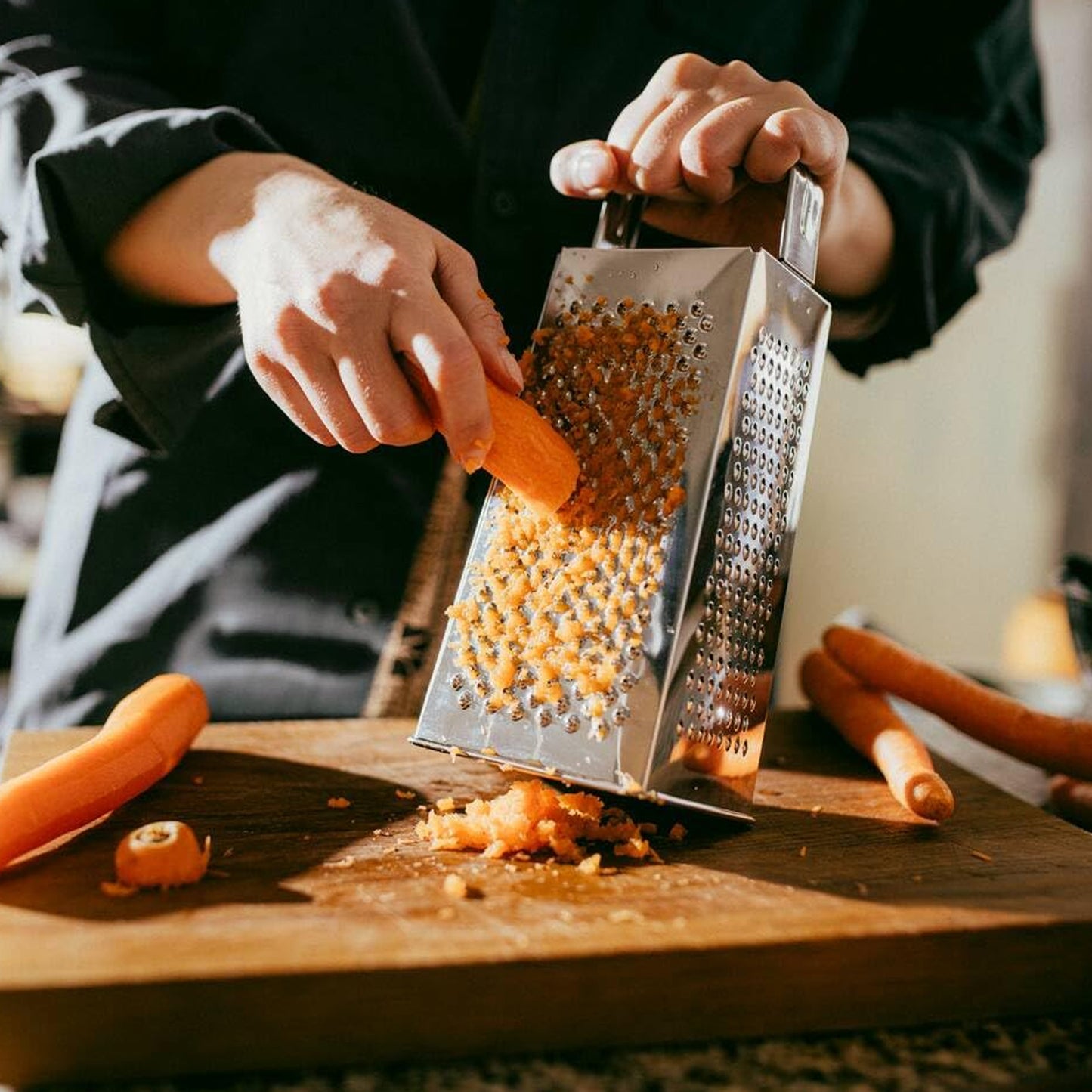 Supermom Premium 5-In-1 Stainless Steel Grater And Slicer