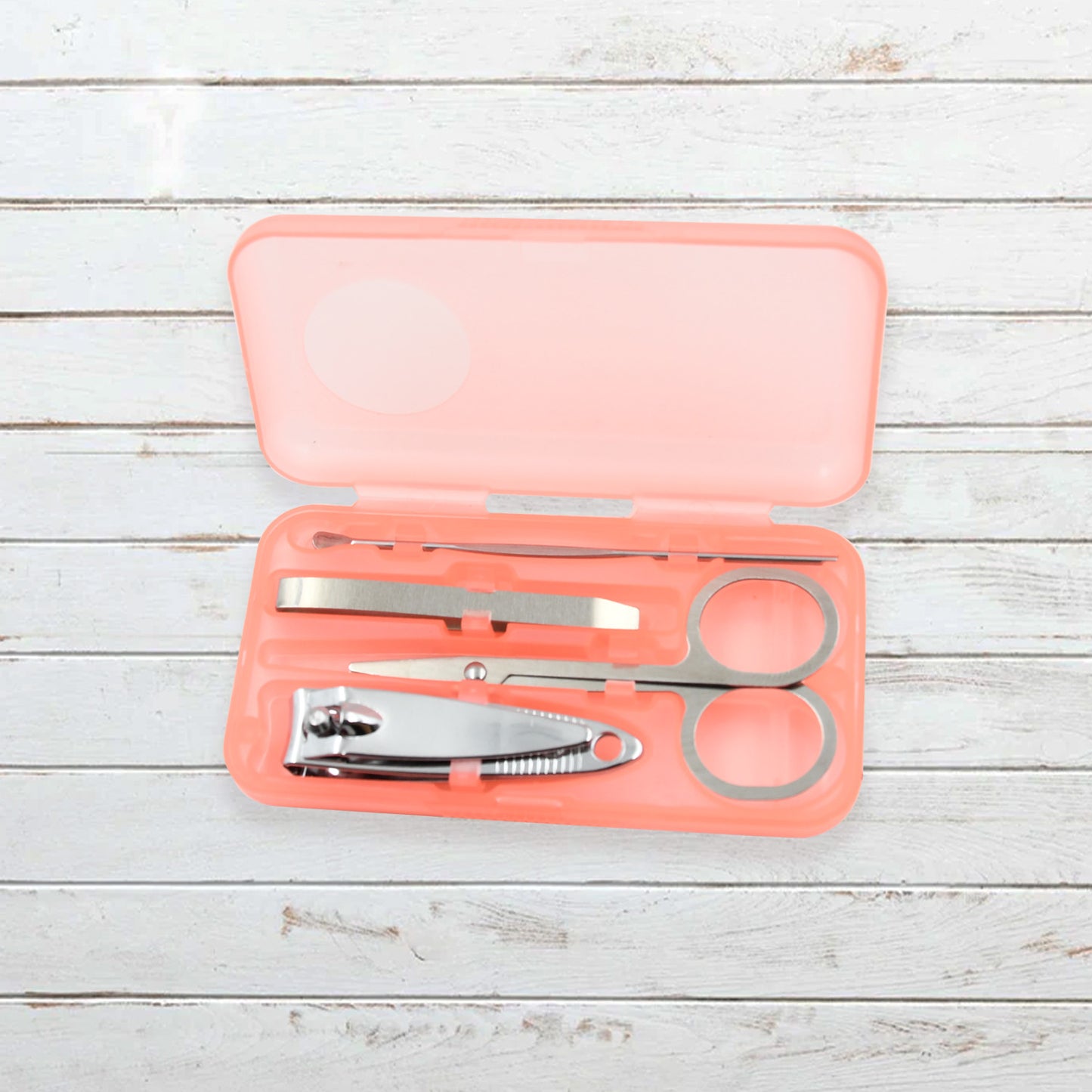 Mini Nail Clipper Set Beauty Nail Tool Set Multifunctional Beauty Set With Plastic Storage Case  (4 Pc Set)