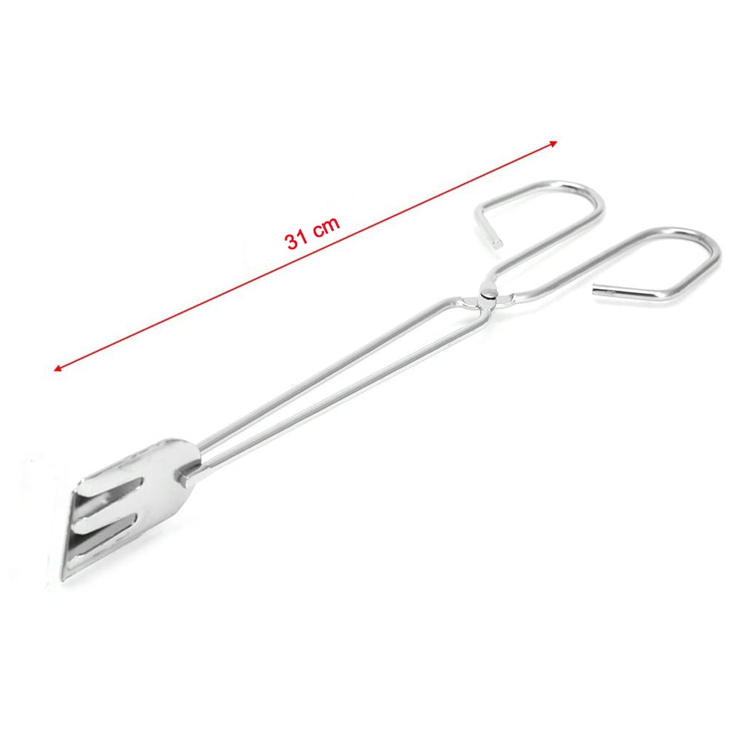 31Cm Multi Functional Metal Bbq Clip Tongs Clamp For Garbage Charcoal Serving Tools