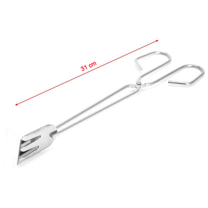 31Cm Multi Functional Metal Bbq Clip Tongs Clamp For Garbage Charcoal Serving Tools
