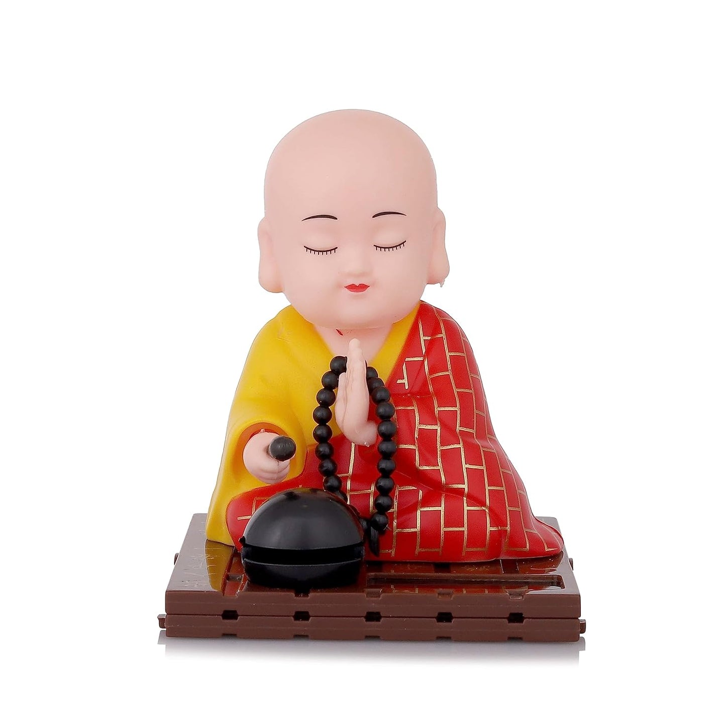Solarpowered Sitting  Buddha Statue  Moving Head And Hand (1 Pc  Medium)