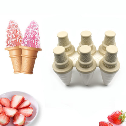 6 Pc Ice Cream Mold Used For Making Ice-Creams In All Kinds Of Places Including Restaurants And Ice-Cream Parlours Etc.