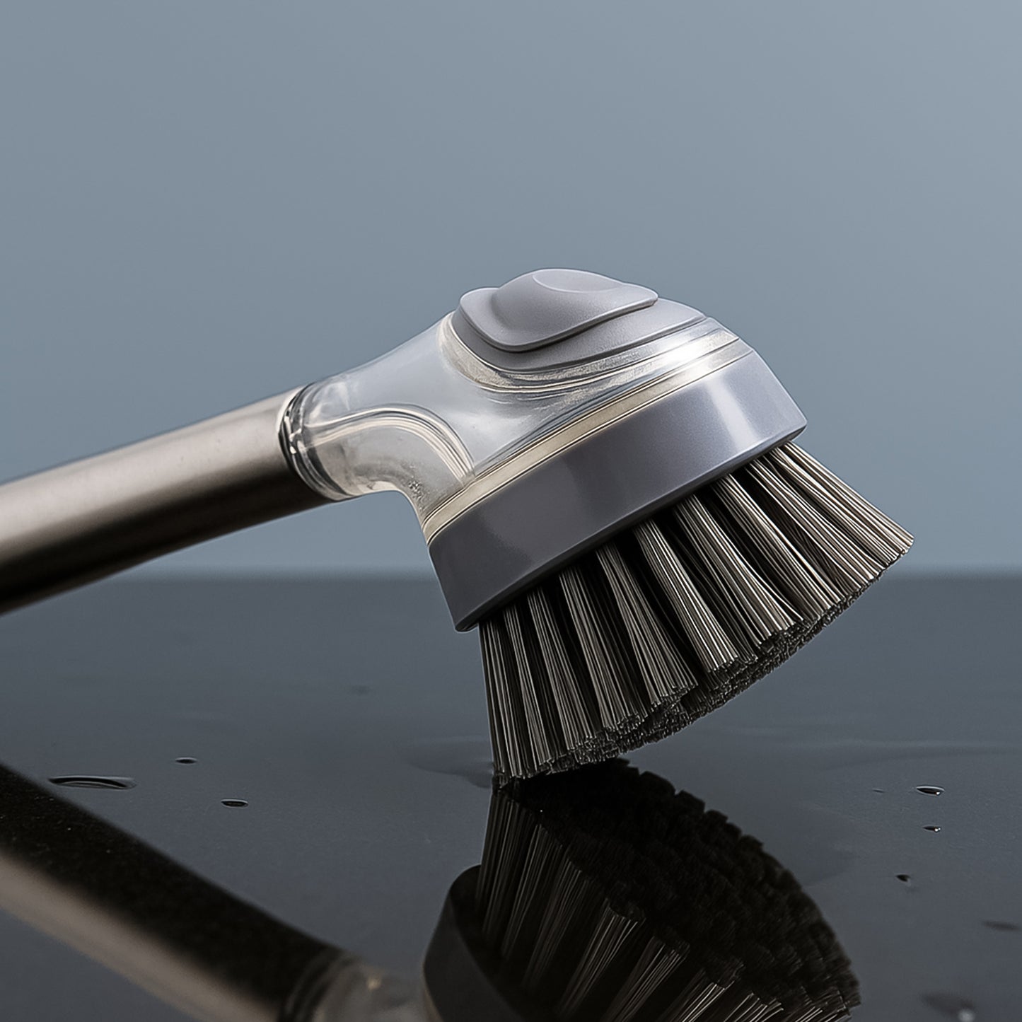 Cleaning Brushes Set Scrub Brush Bathroom Brush Long Handle Liquid Dispenser Pot Washing Brush
