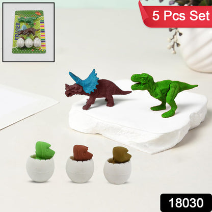 Dinosaur Shaped Erasers  Egg Shape Eraser For Kids Dinosaur Erasers Puzzle 3D Eraser Mini Eraser Dinosaur Toys Desk Pets For Students Classroom Prizes Class Rewards Party Favors (5 Pcs Set)