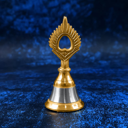Brassand Steel Temple Ghanti (Pooja Bell)  Decorative Spiritual Accessory