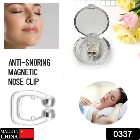 Anti Snore Device For Men And Woman Silicone Magnetic Nose Clip For Heavy Snoring Sleeper Snore Stopper Anti Snoring Device (1 Pc)
