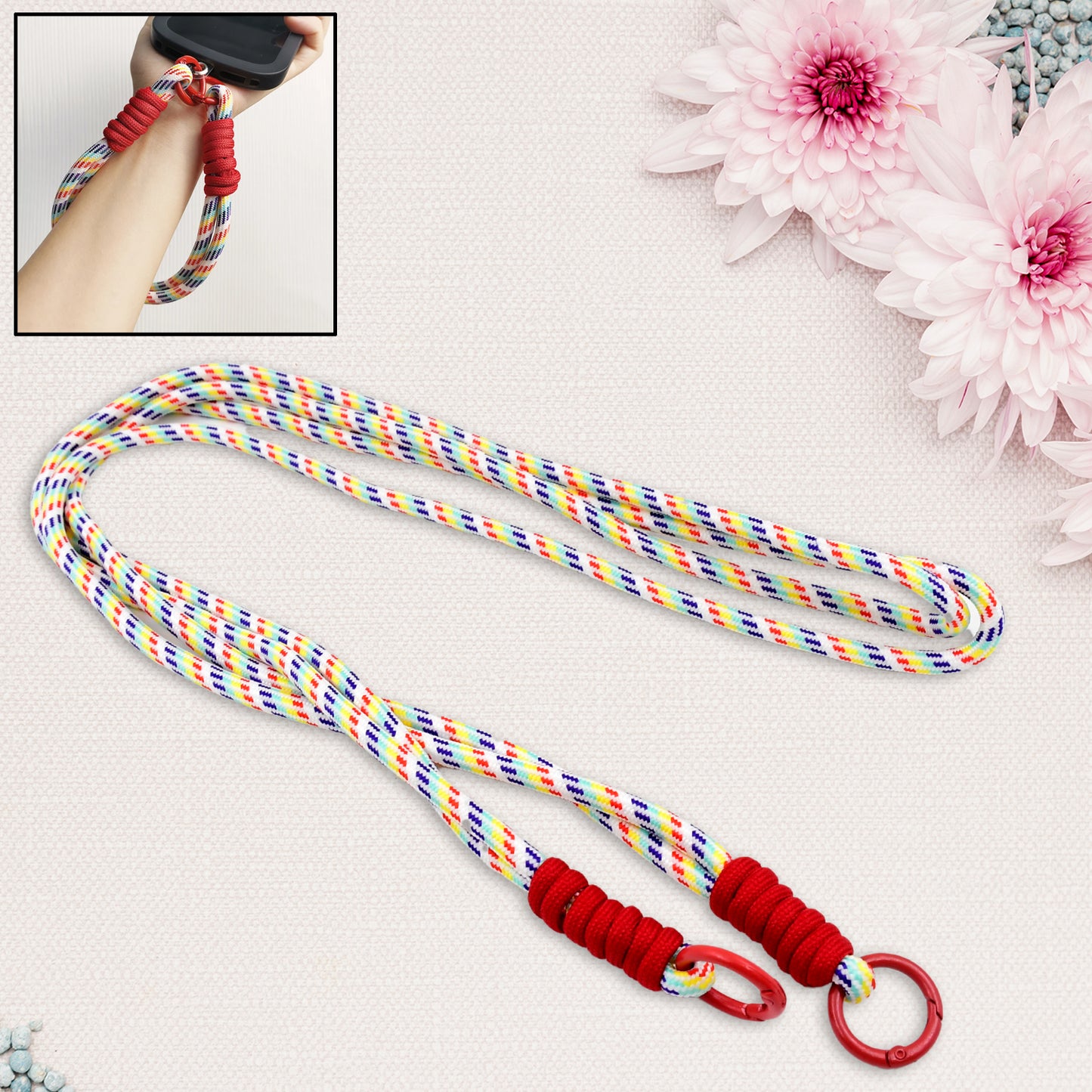 Universal Lanyard For Phone Cross-Body Cell Phone Lanyard  With All Smartphones (1 Pc  52 Inch  Multicolor)