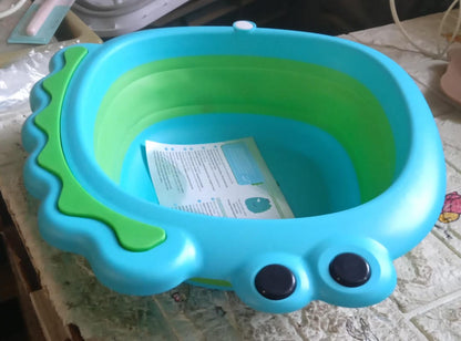 Frog Shape Wash Basin Space Saving Multi Function Foldable Baby Wash Basin Easy Clean Lightweight Thicken For Washing Face For Home (3331Cm  1 Pc)